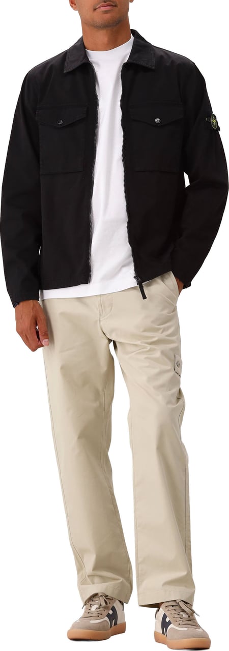 Stone Island Overshirt Zwart Zwart