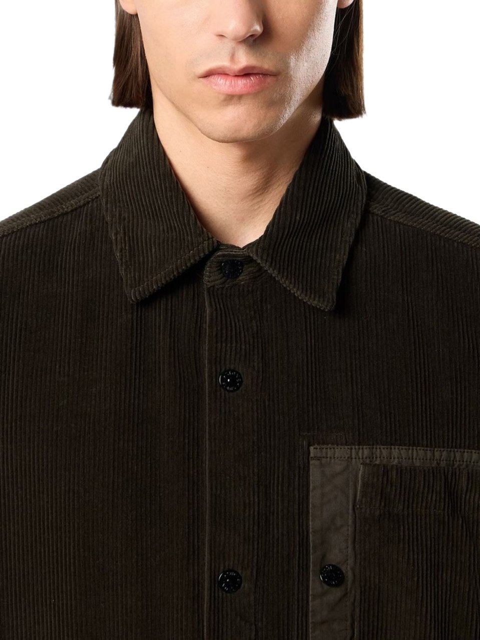 Stone Island Shirts Dark Grey Bruin