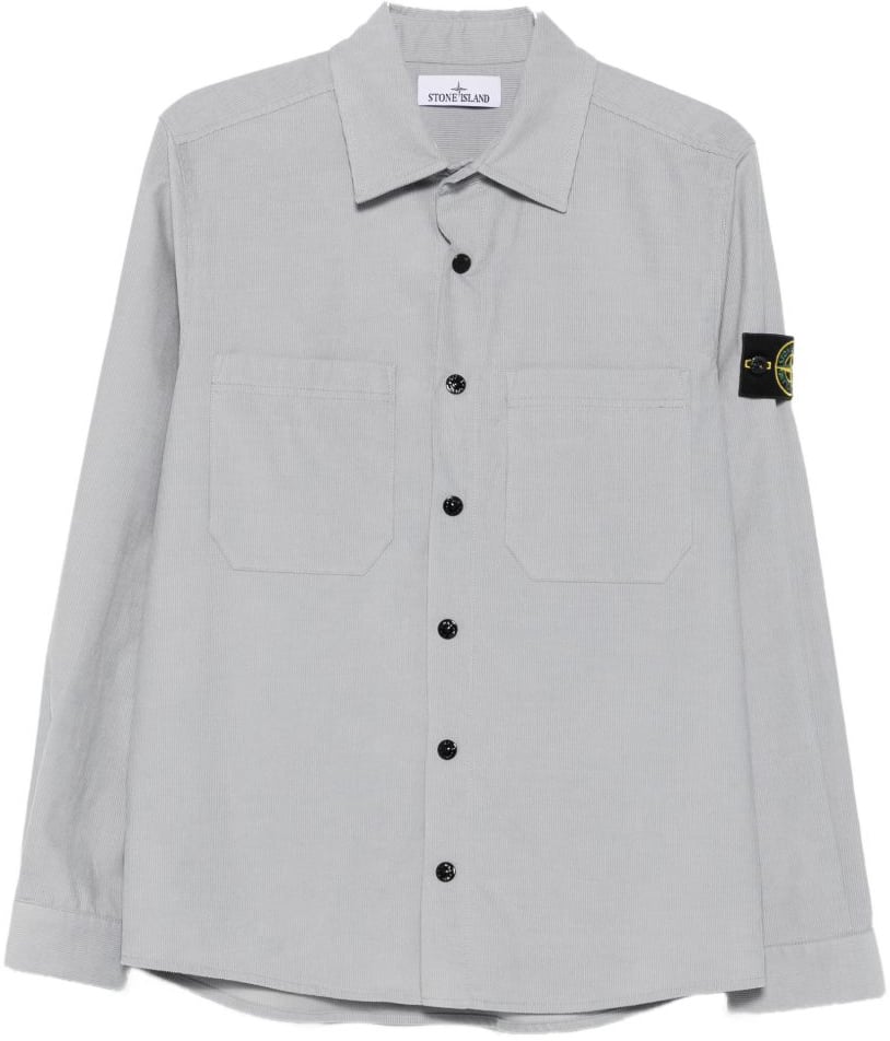 Stone Island Shirts Grey Lichtgrijs