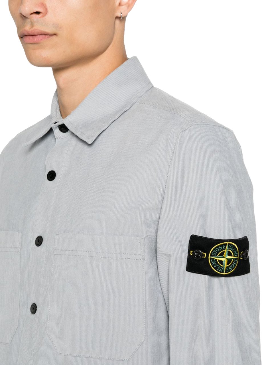 Stone Island Shirts Grey Lichtgrijs