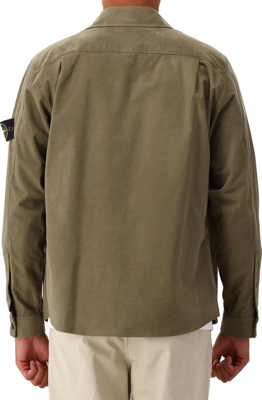 Stone Island Overshirt Groen Corduroy Groen