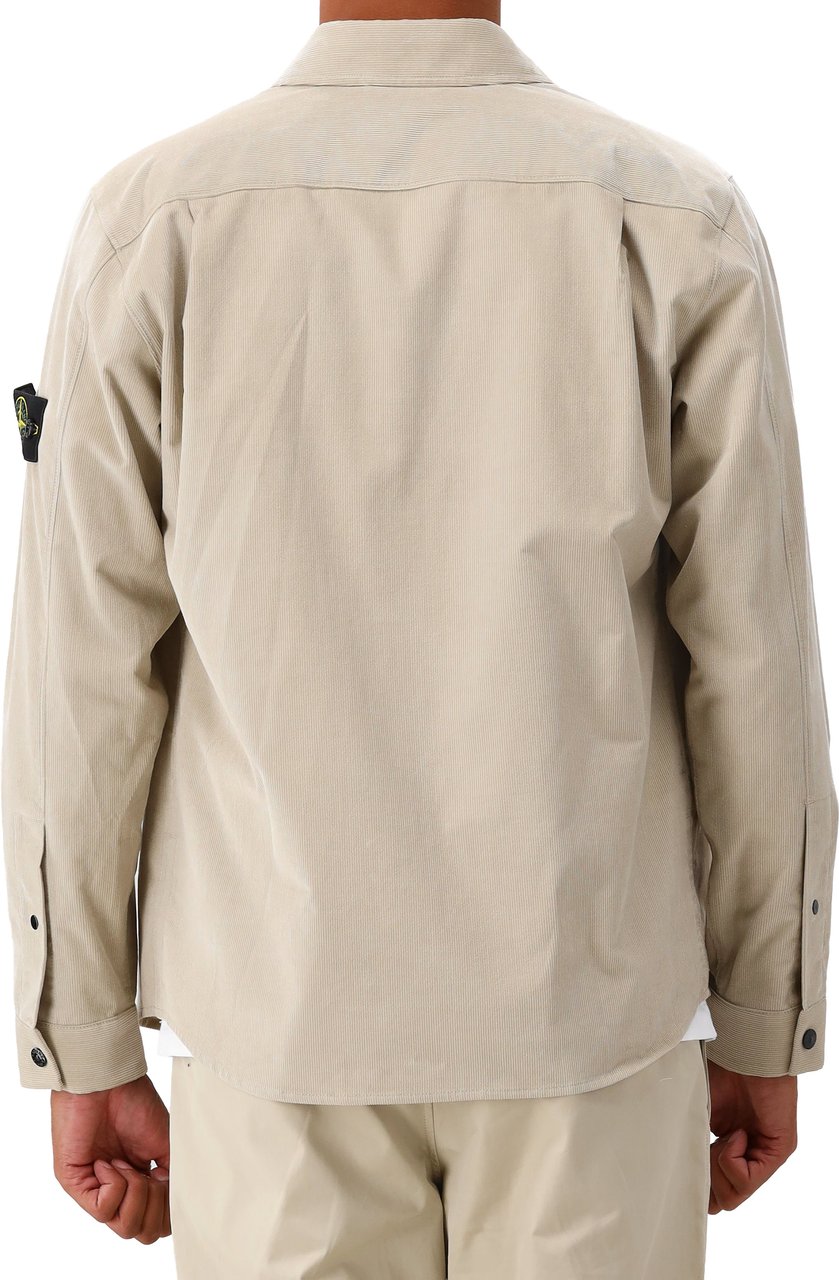 Stone Island Overshirt Beige Corduroy Beige