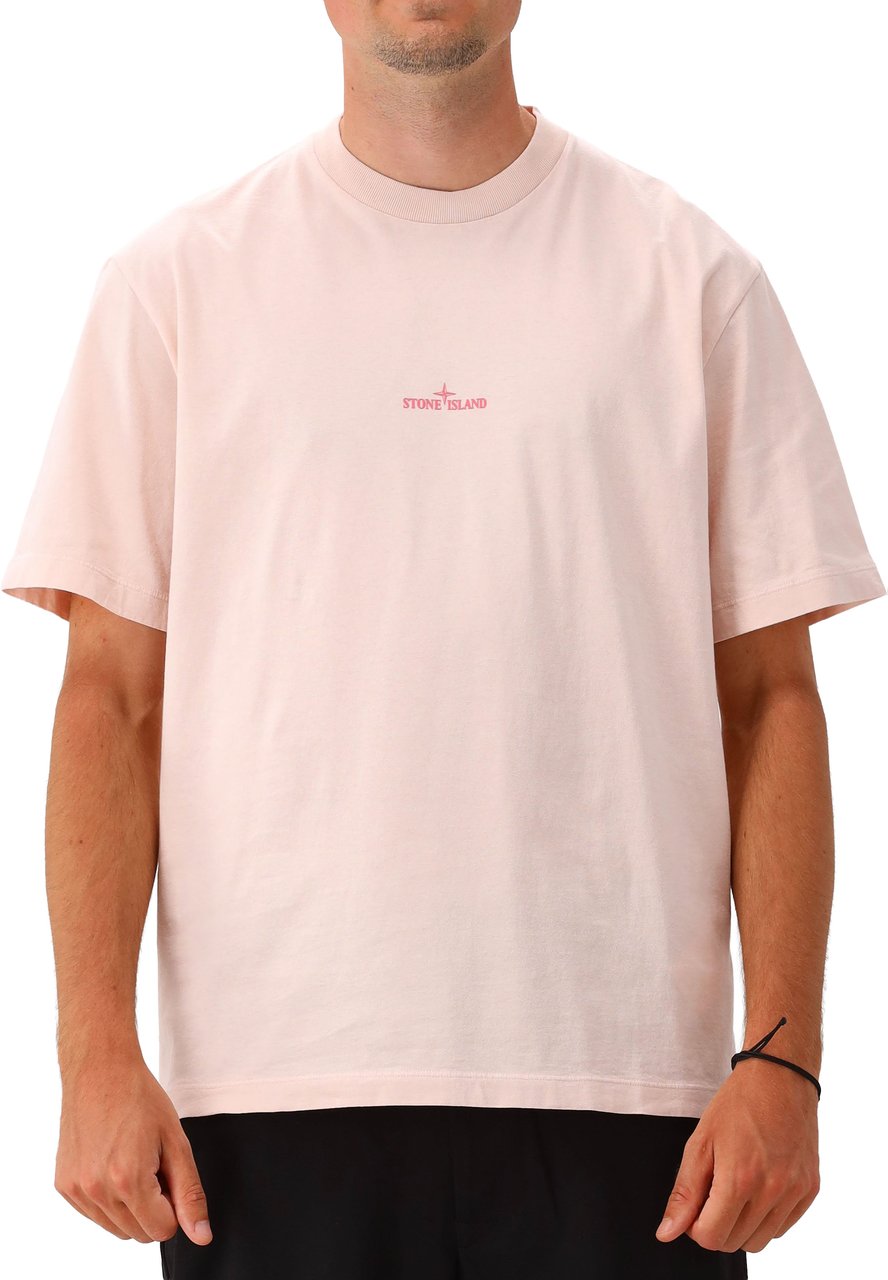 Stone Island T-shirt Roze SS Roze