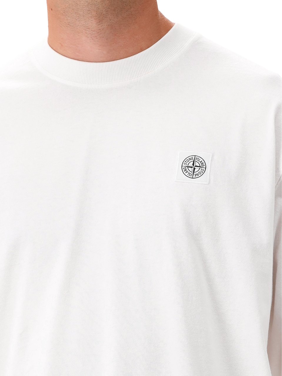 Stone Island Longsleeve Wit Wit