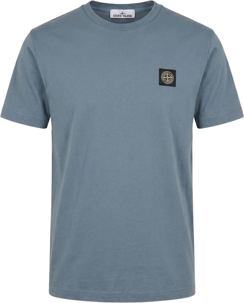 Stone Island T-Shirts And Polos Light Blue Blauw