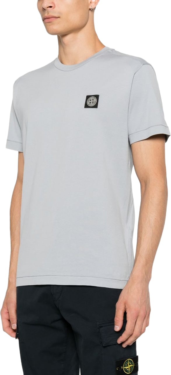 Stone Island T-Shirts And Polos Grey Lichtgrijs