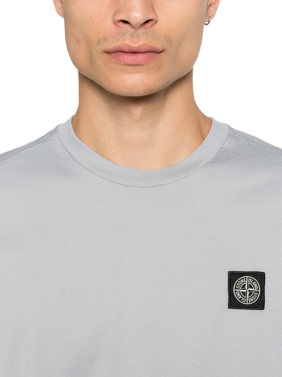 Stone Island T-Shirts And Polos Grey Lichtgrijs