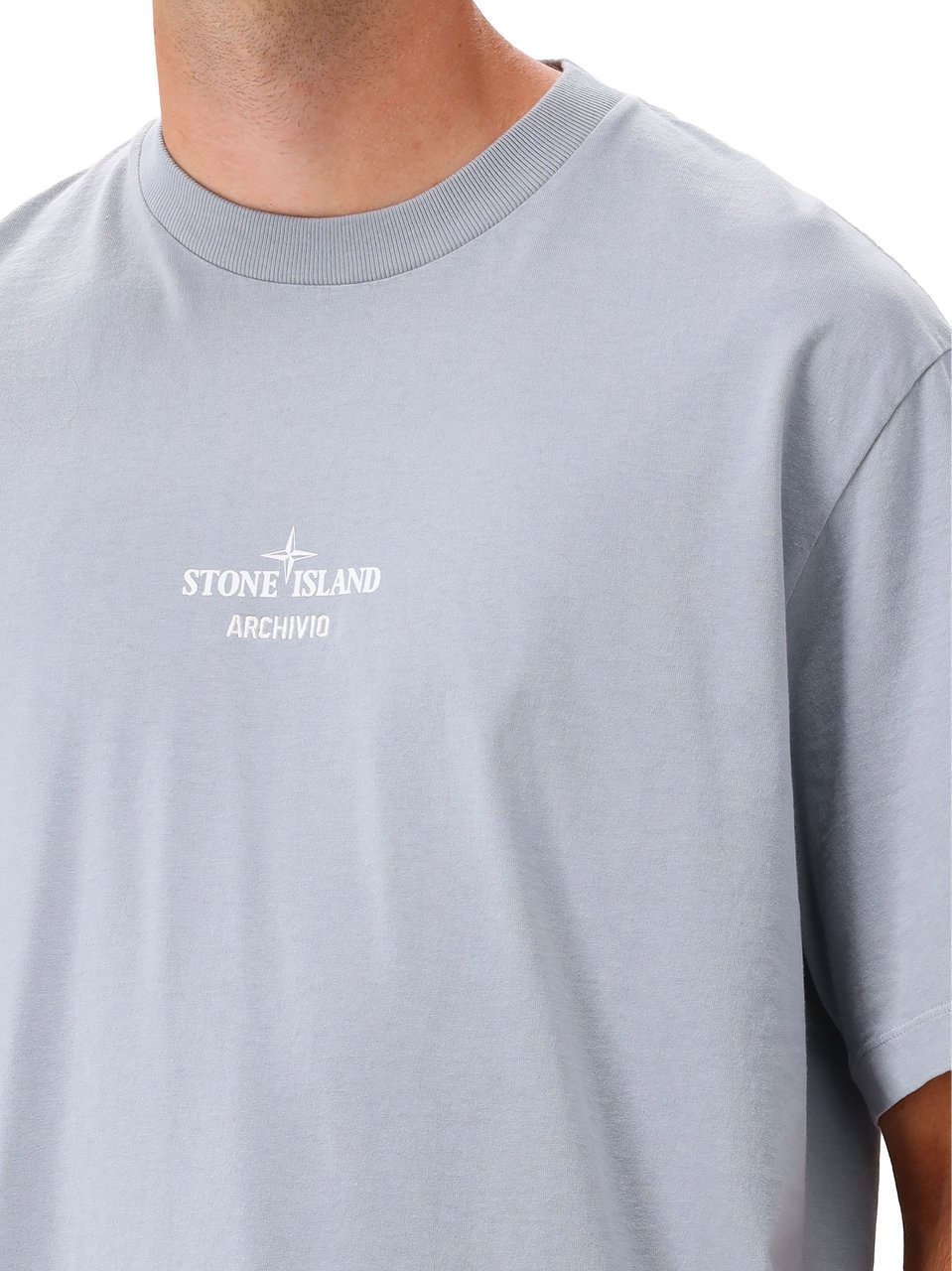 Stone Island T-shirt Blauw Archivio Blauw