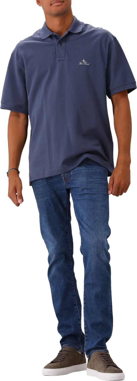 Stone Island Polo Blauw SS Blauw