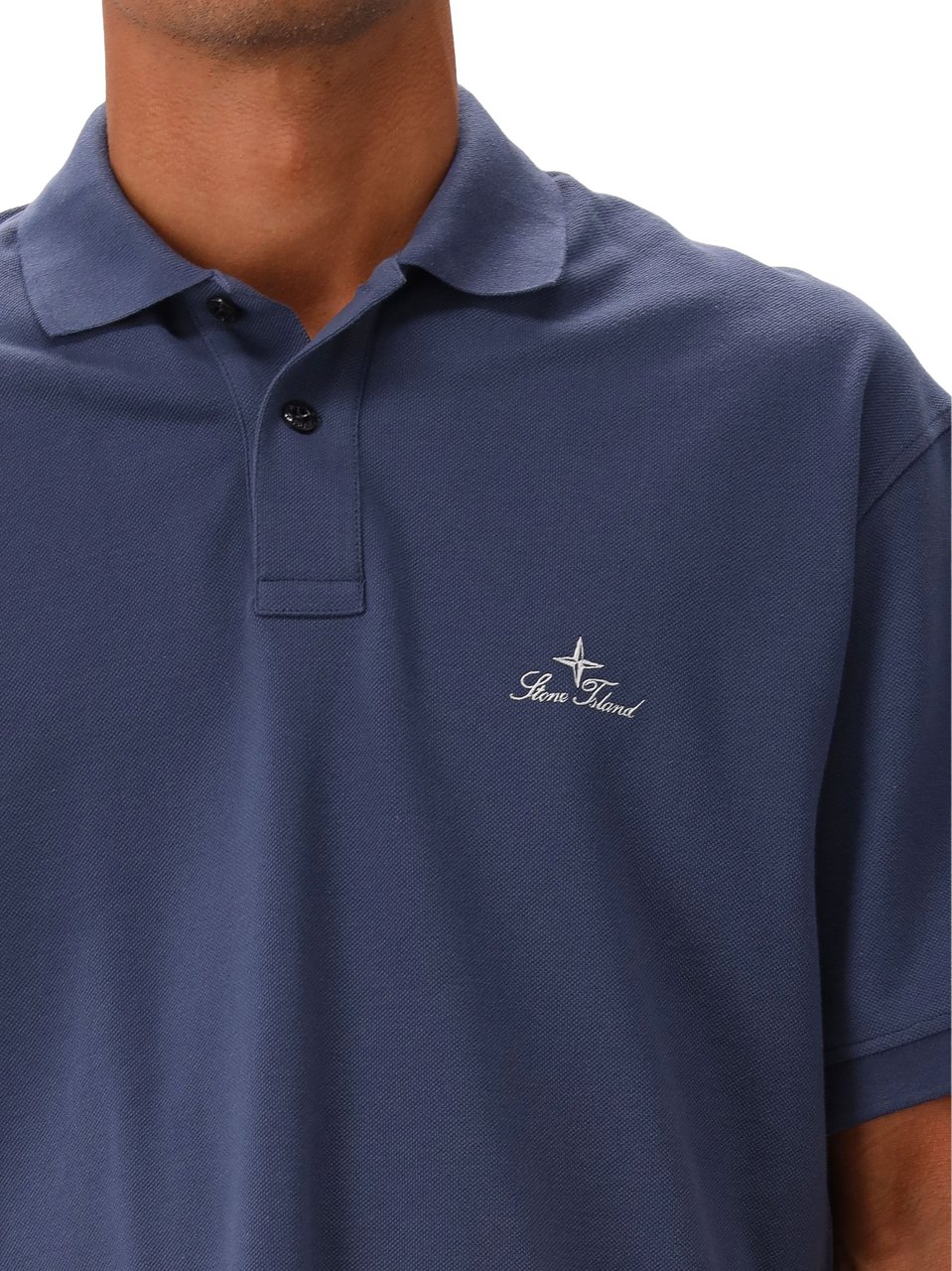 Stone Island Polo Blauw SS Blauw