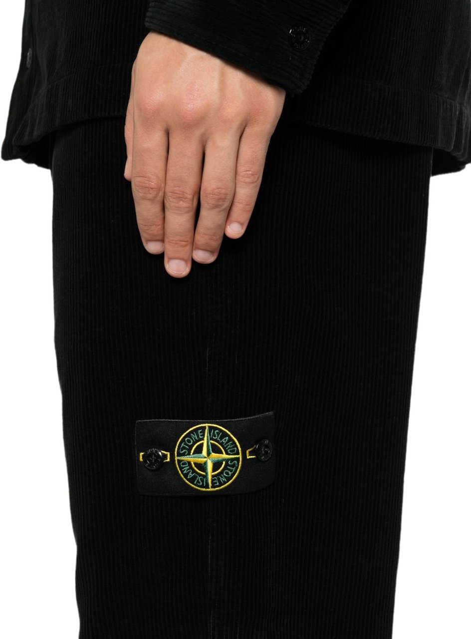 Stone Island Trousers Black Zwart