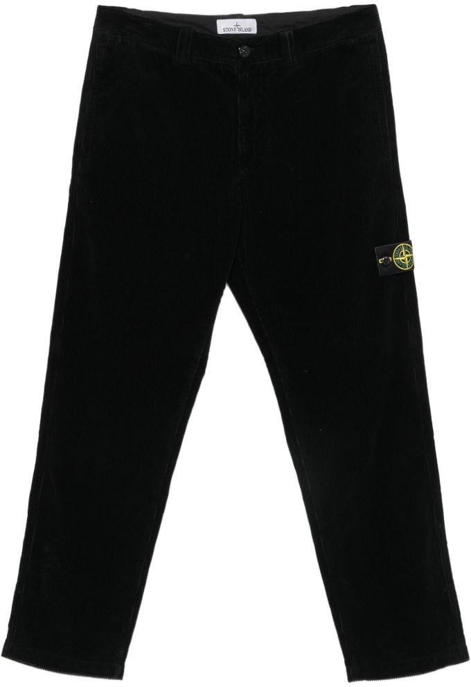 Stone Island Trousers Black Zwart