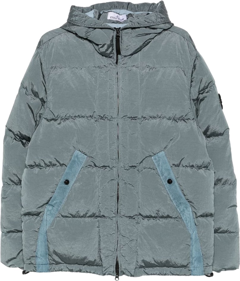 Stone Island Coats Black Lichtgrijs