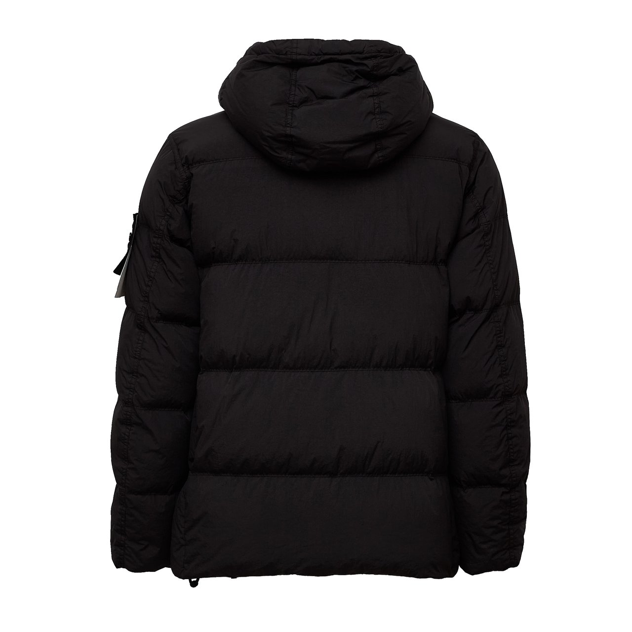 Stone Island Nylon Garment Dyed Down Jacket Zwart