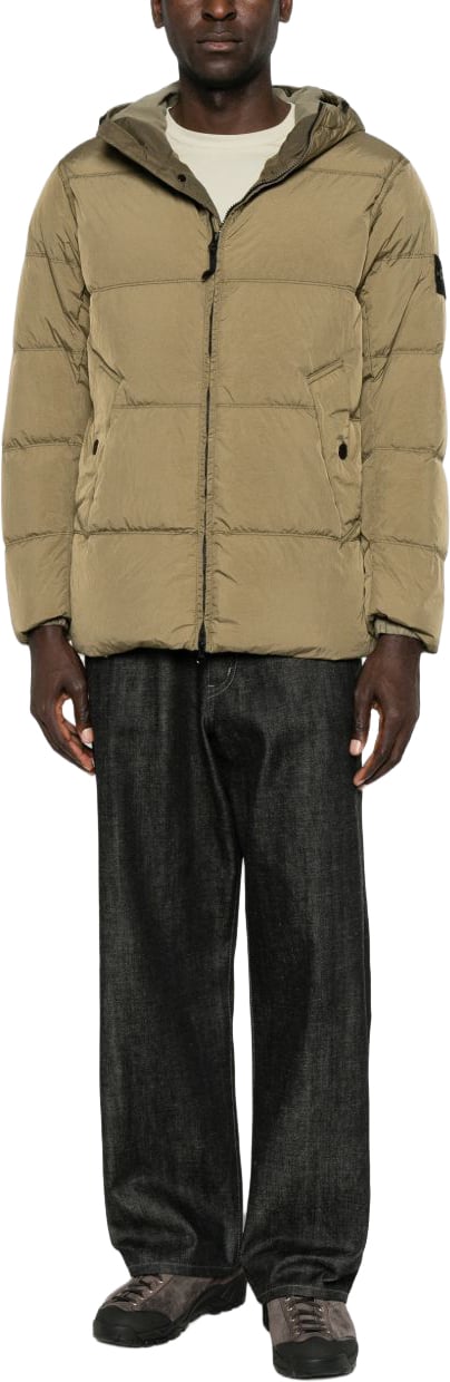 Stone Island Coats Army Green Beige