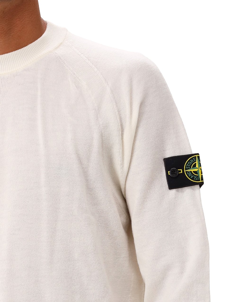 Stone Island Gebreide Trui Wit Wit