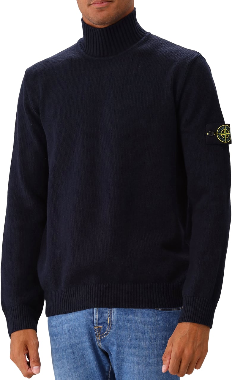 Stone Island Stone Island Gebreide Trui Blauw Blauw