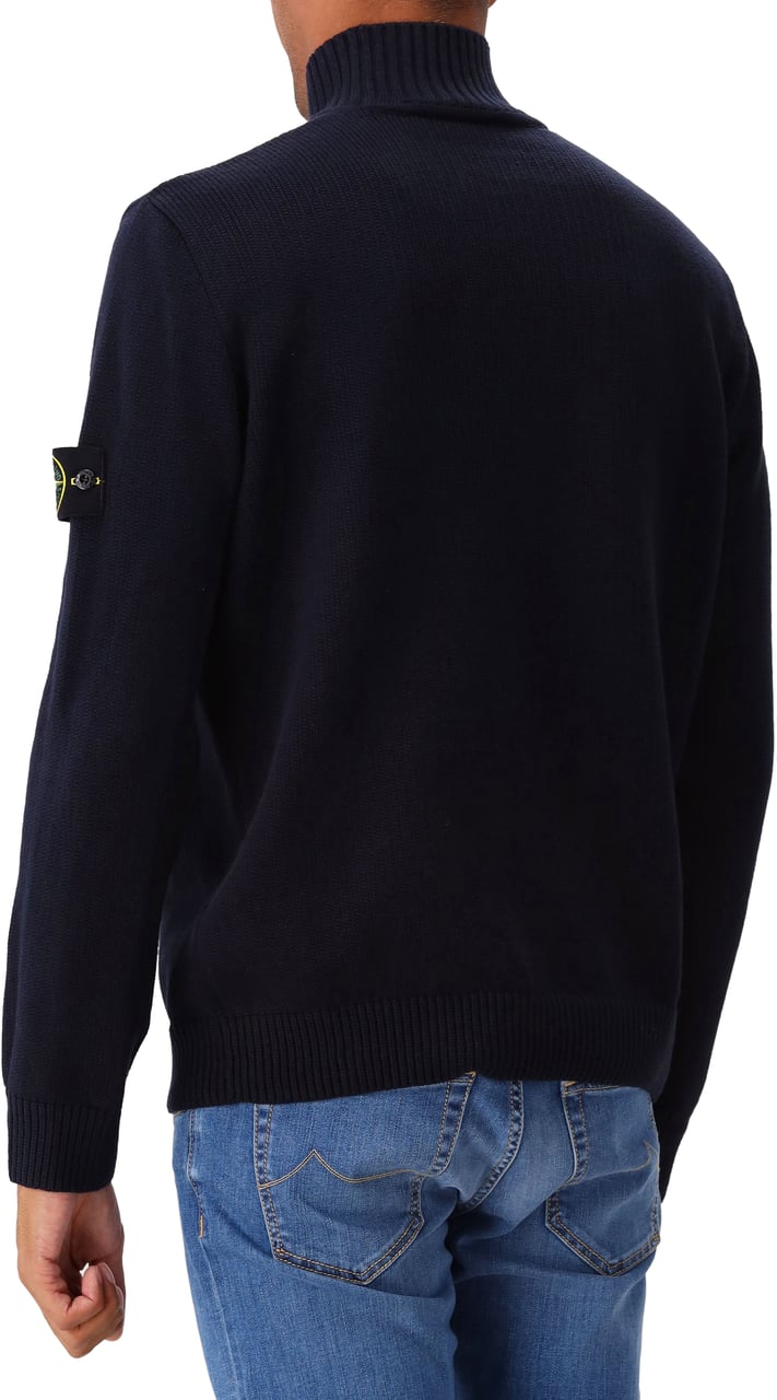 Stone Island Stone Island Gebreide Trui Blauw Blauw