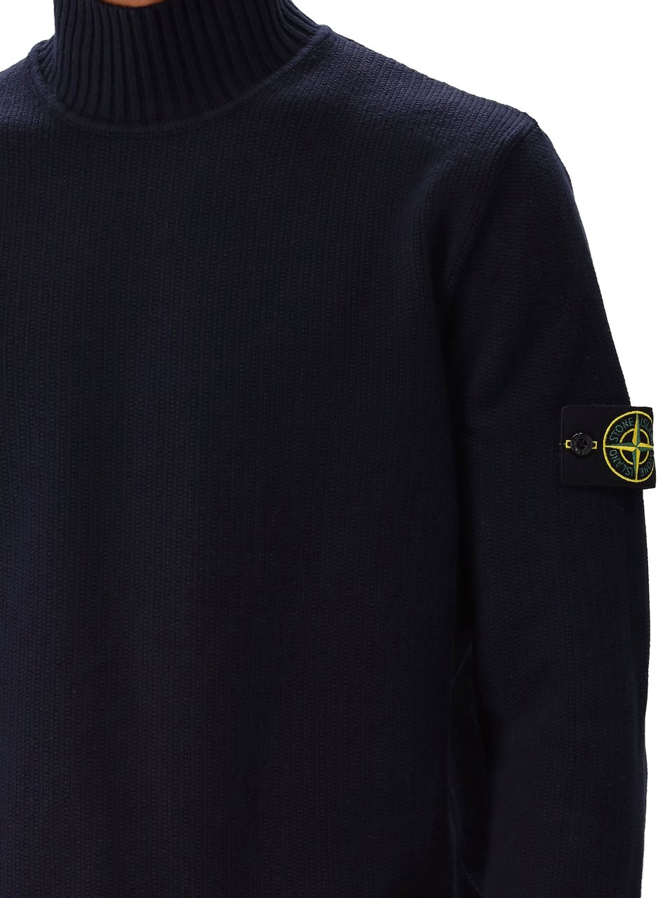 Stone Island Stone Island Gebreide Trui Blauw Blauw