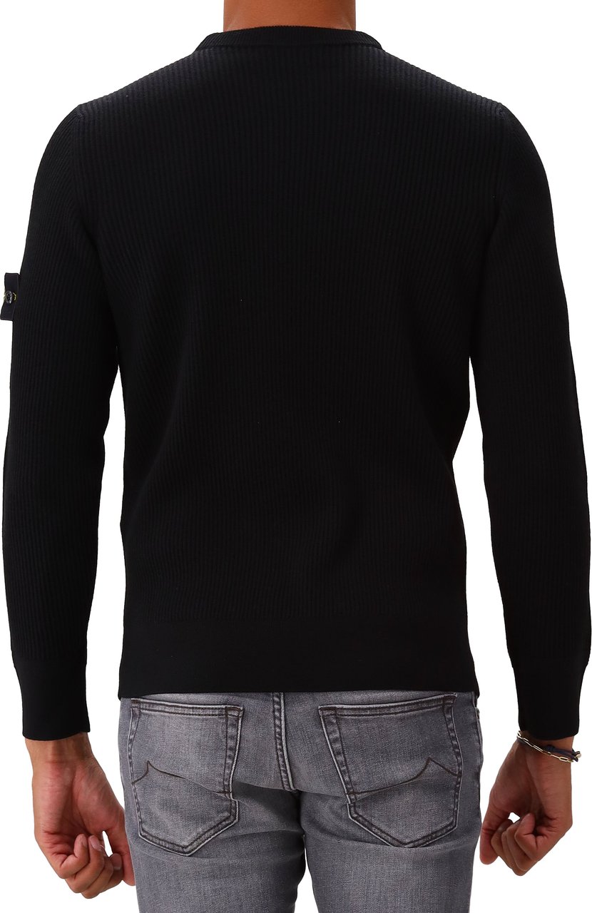 Stone Island Gebreide Trui Zwart Zwart