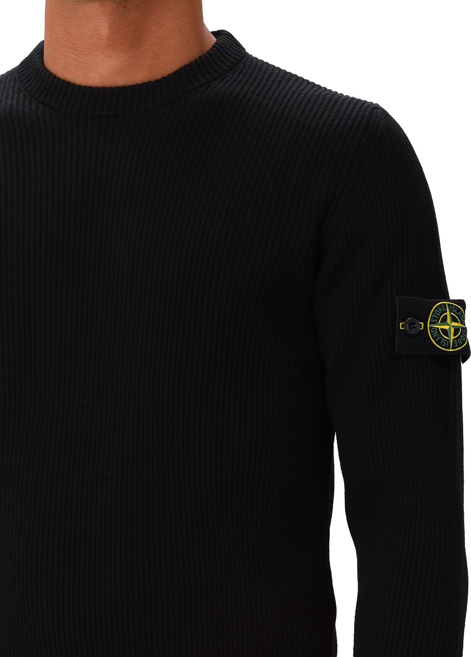 Stone Island Gebreide Trui Zwart Zwart