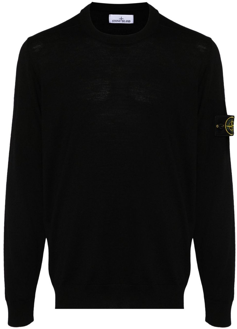 Stone Island Sweaters Black Zwart