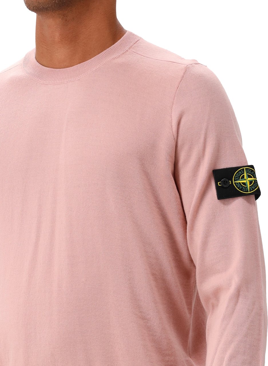 Stone Island Gebreide Trui Roze Roze