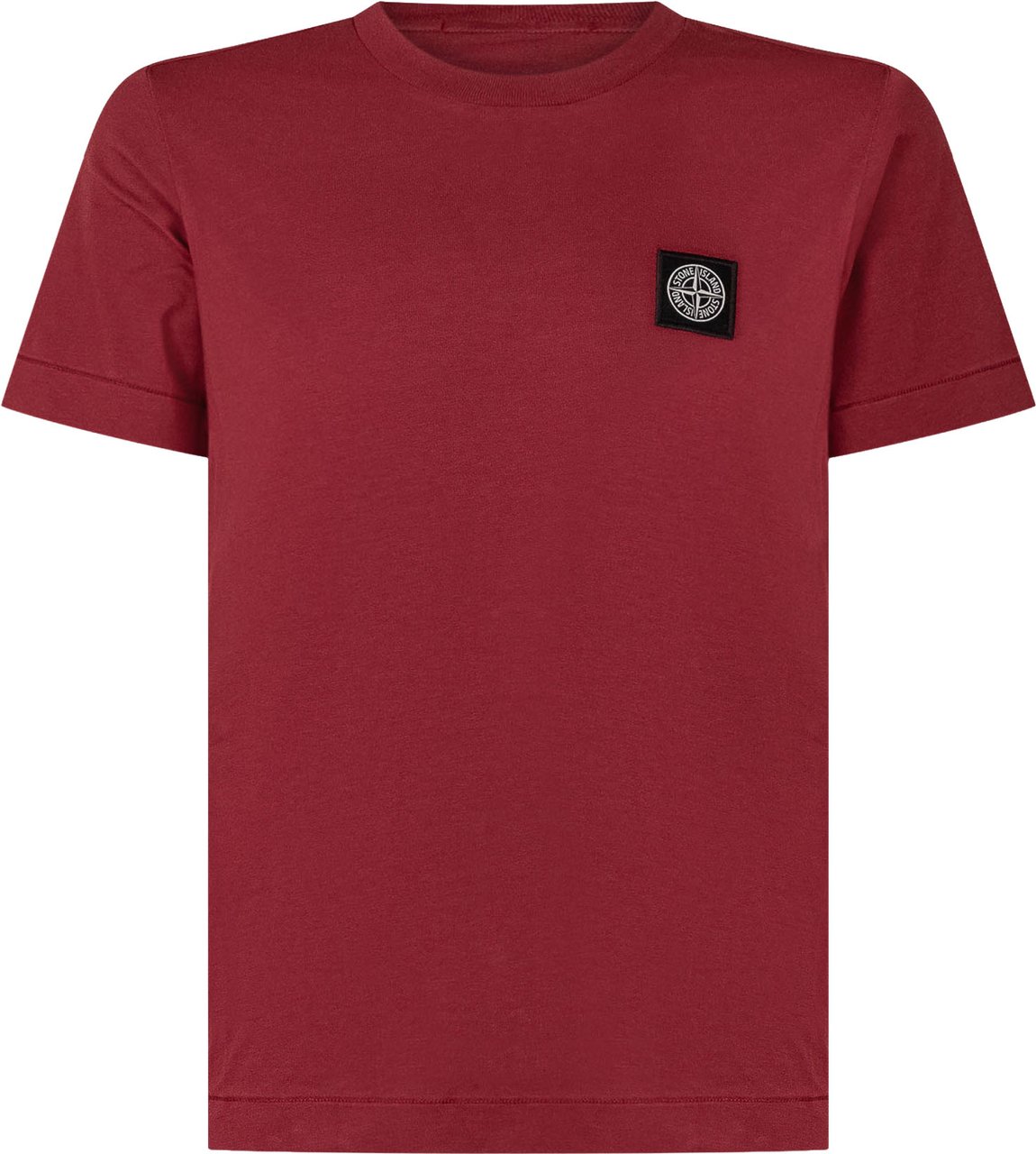 Stone Island T-shirt con Logo Maroon