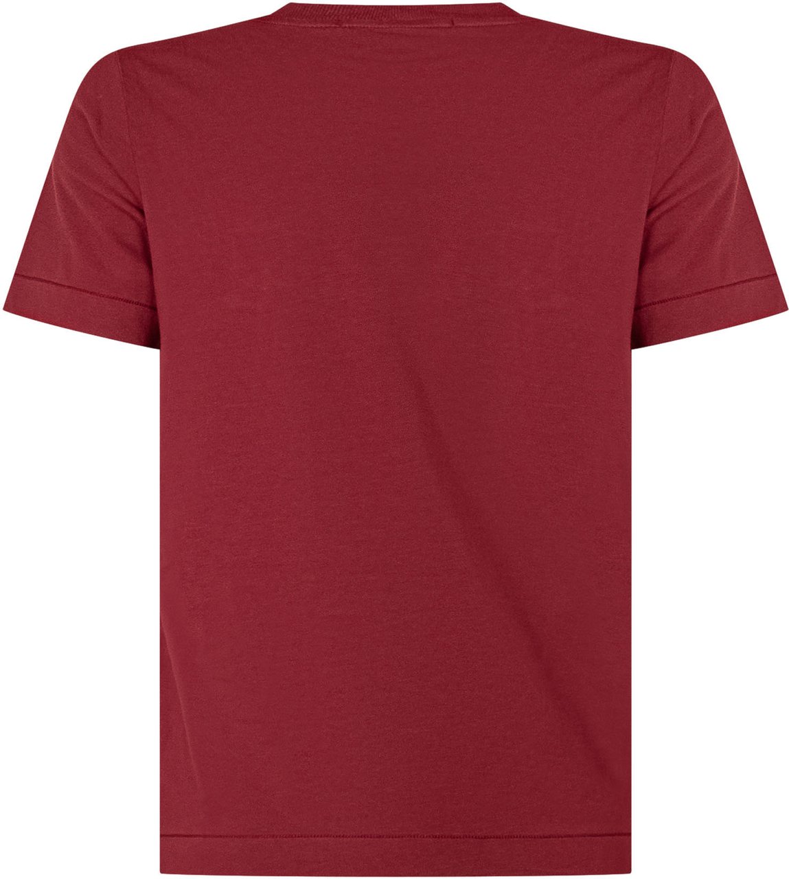Stone Island T-shirt con Logo Maroon