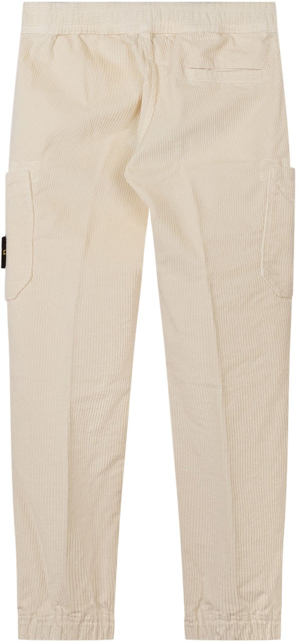 Stone Island Pantaloni Cargo Wit