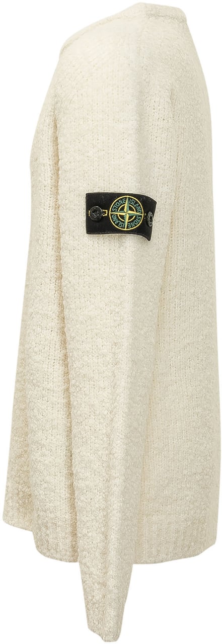 Stone Island Maglia Girocollo Testurizzata Wit