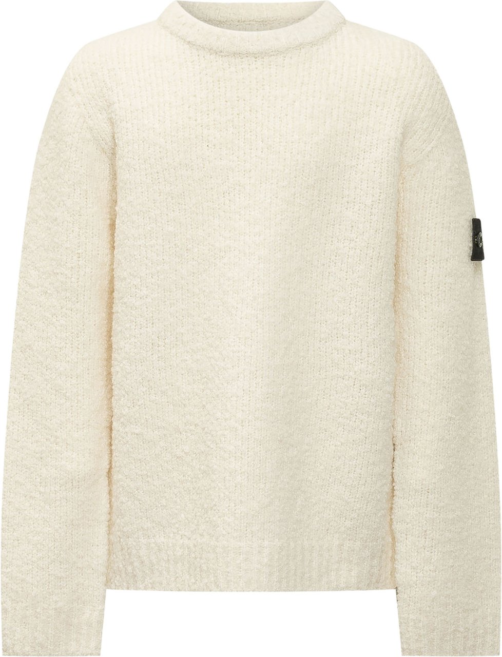 Stone Island Maglia Girocollo Testurizzata Wit