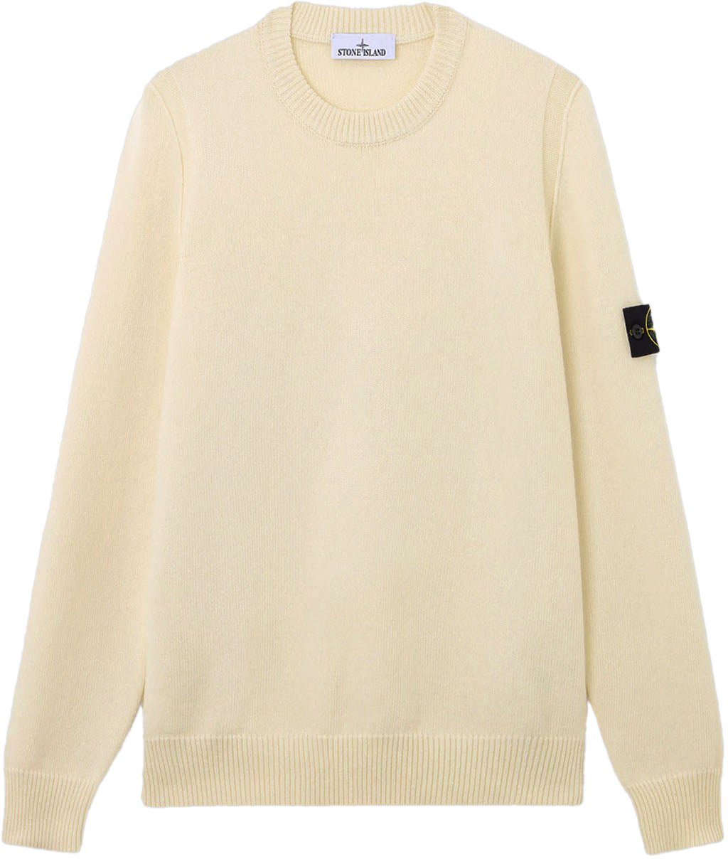 Stone Island LAMBSWOOL CREW NECK DESERT Beige