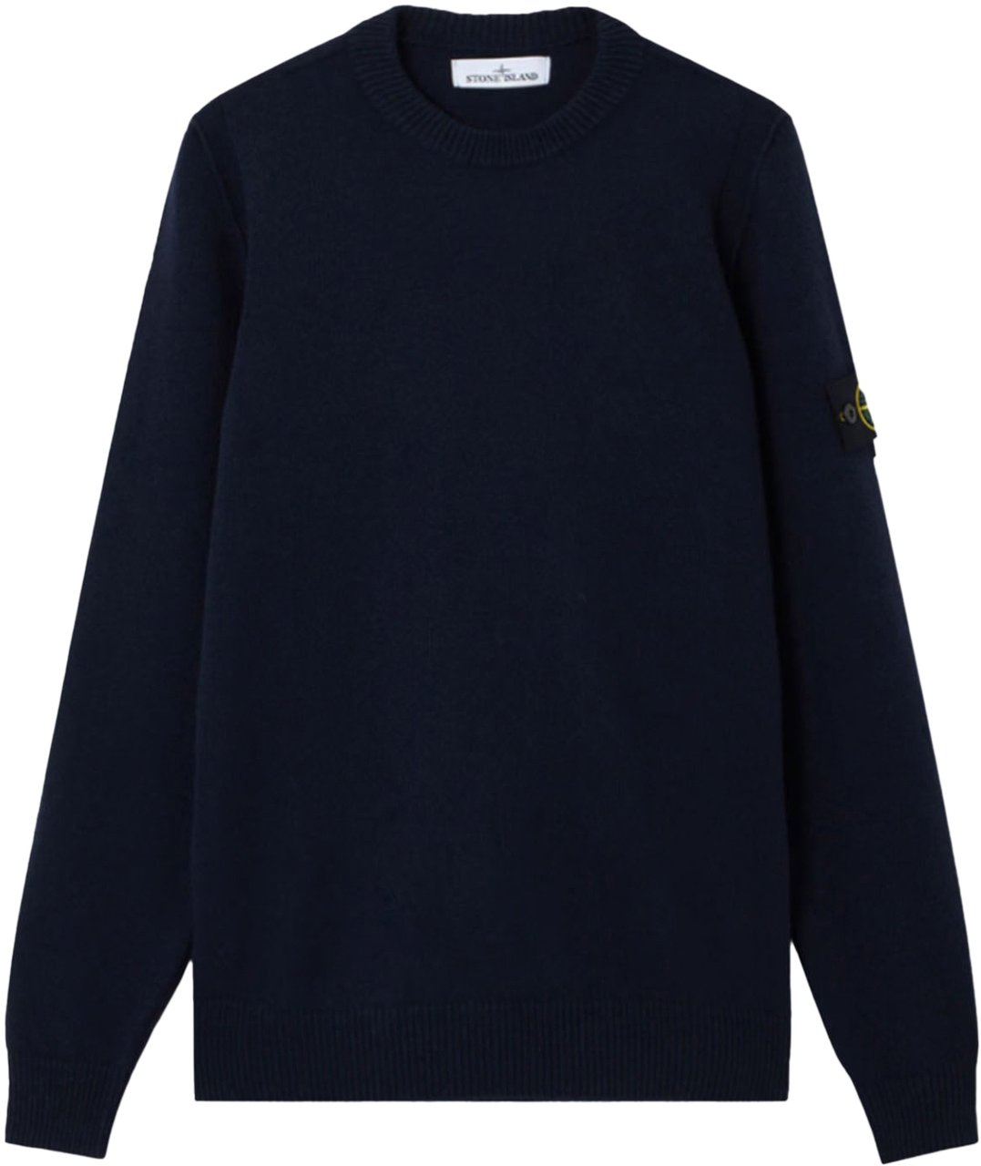 Stone Island LAMBSWOOL CREW NECK NAVY BLUE Blauw