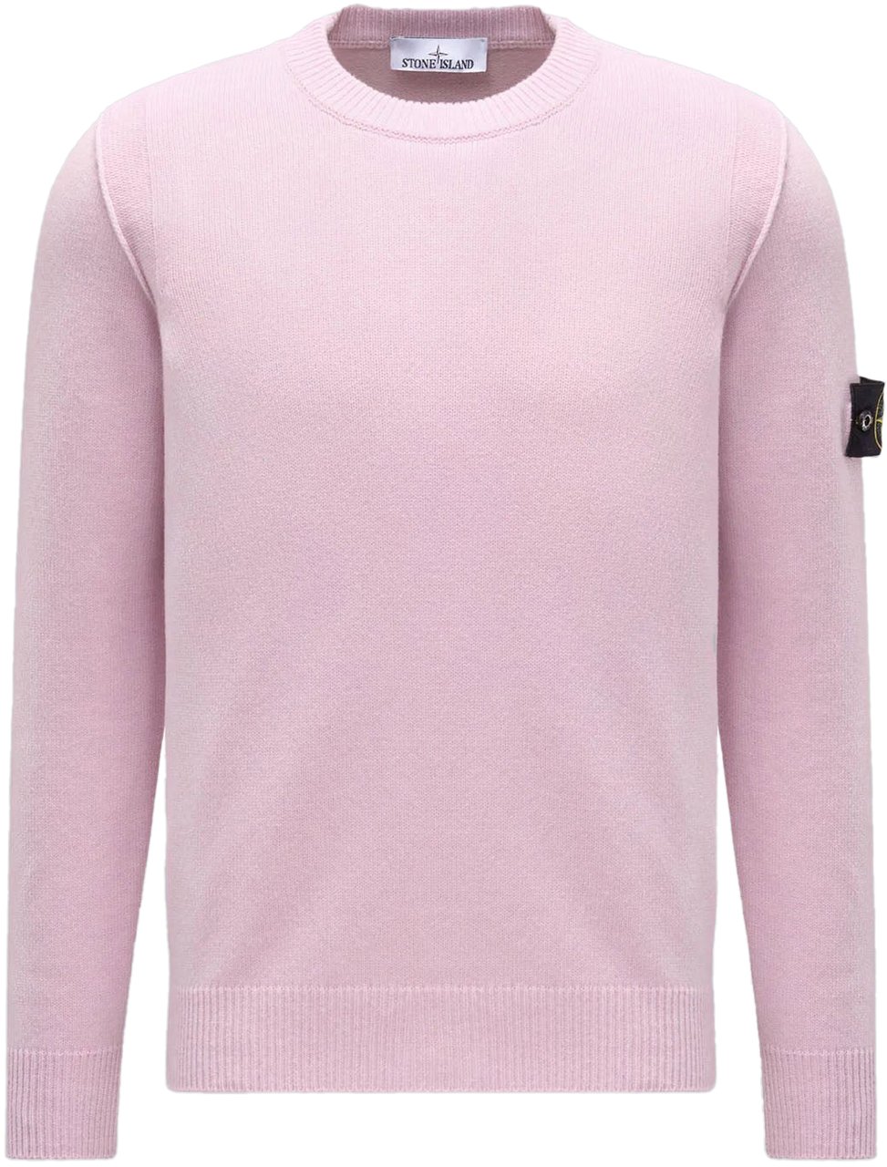Stone Island LAMBSWOOL CREW NECK PINK Roze