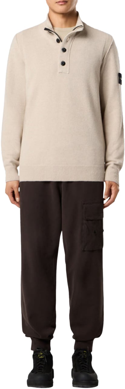 Stone Island LAMBSWOOL LS POLO DESERT Beige