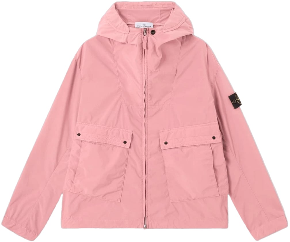 Stone Island LIGHT COMPACT TOUCH POLY-TC SHORT PARKA OLEANDER Roze