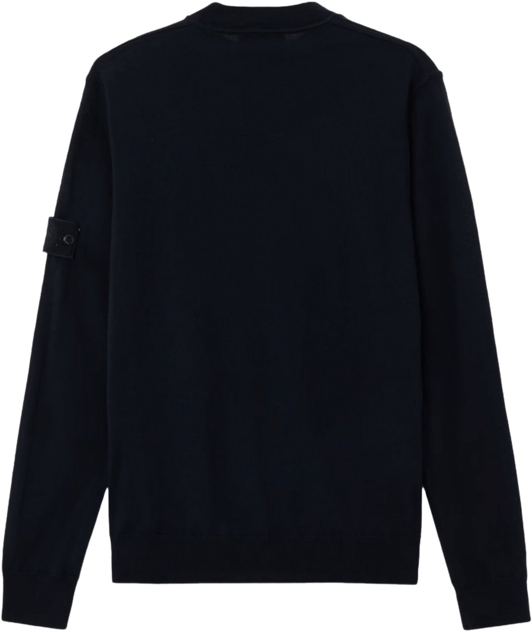 Stone Island LIGHT PURE RWS WOOL_S.I. GHOST CREW NECK NAVY BLUE Blauw