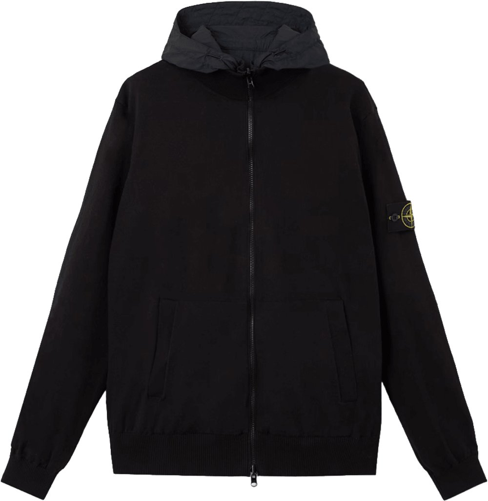 Stone Island Licht handgemaakt biologisch katoenen vest in marineblauw. Navy