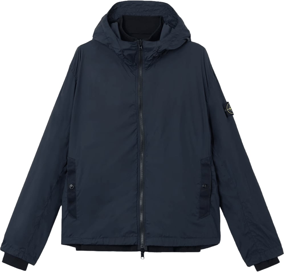 Stone Island Licht handgemaakt biologisch katoenen vest in marineblauw. Navy