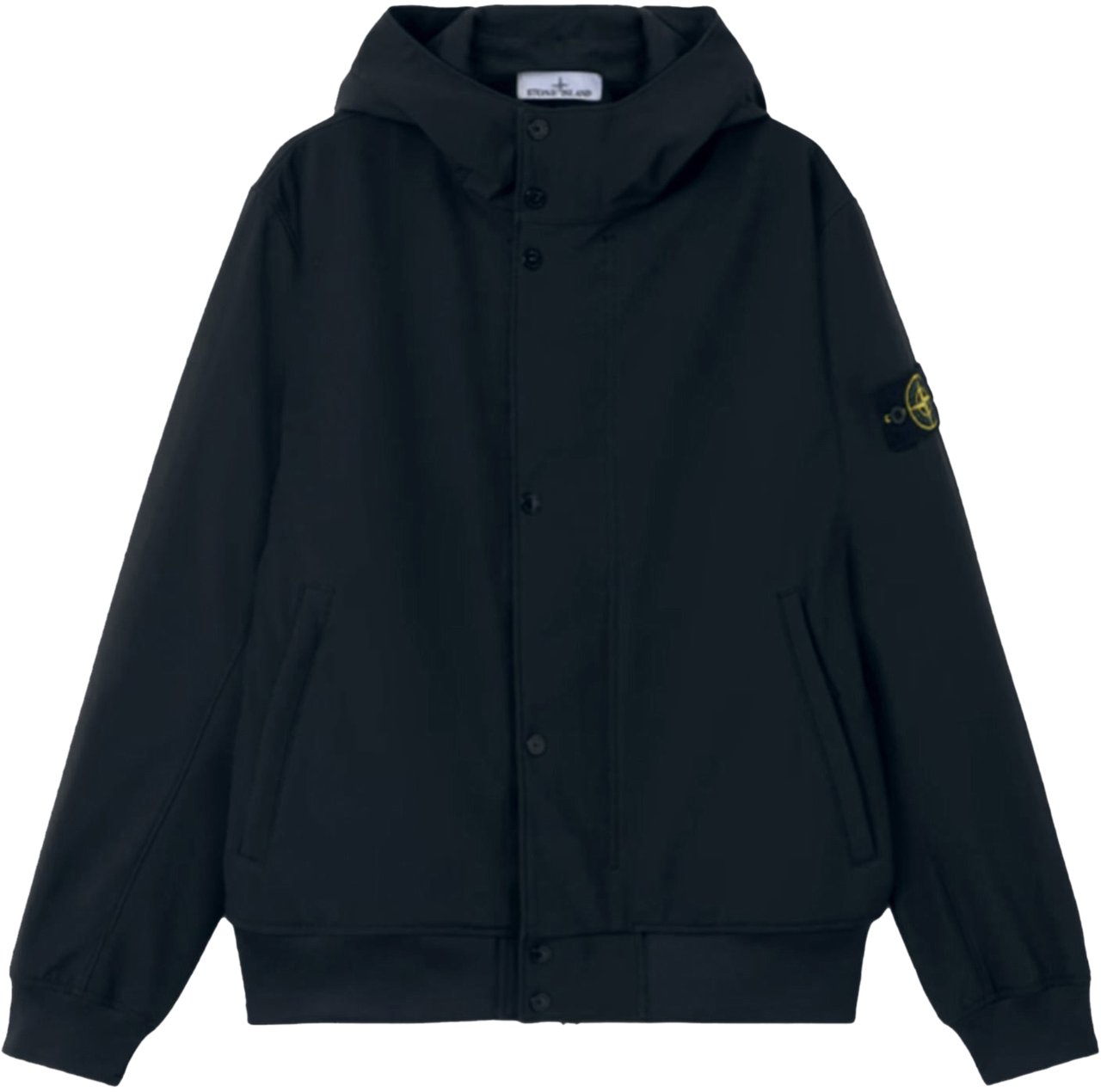 Stone Island LIGHT SOFT SHELL-R e.dye TECHNOLOGY SHORT PARKA NAVY BLUE Blauw