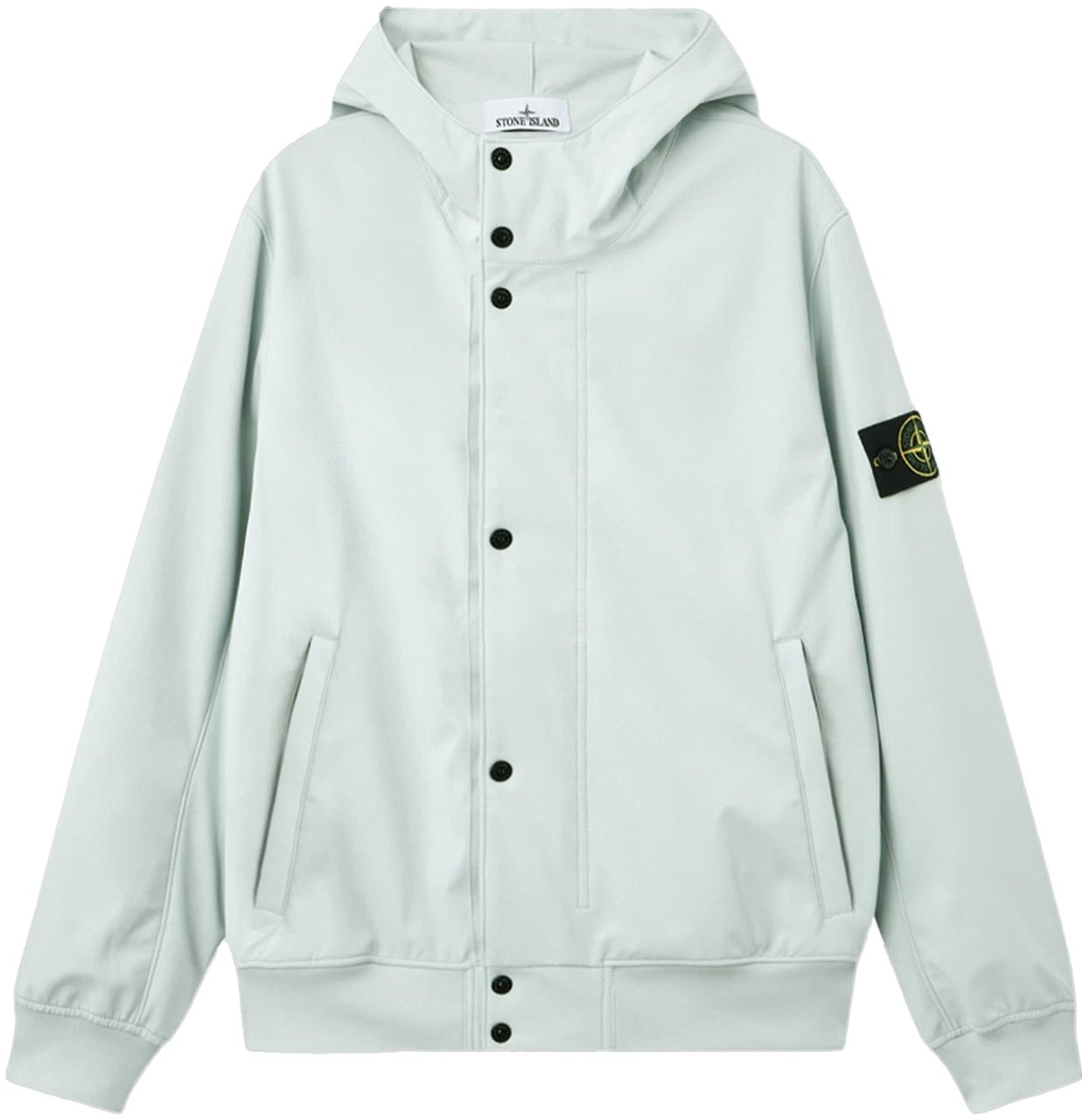 Stone Island LIGHT SOFT SHELL-R e.dye TECHNOLOGY SHORT PARKA SAGE Divers