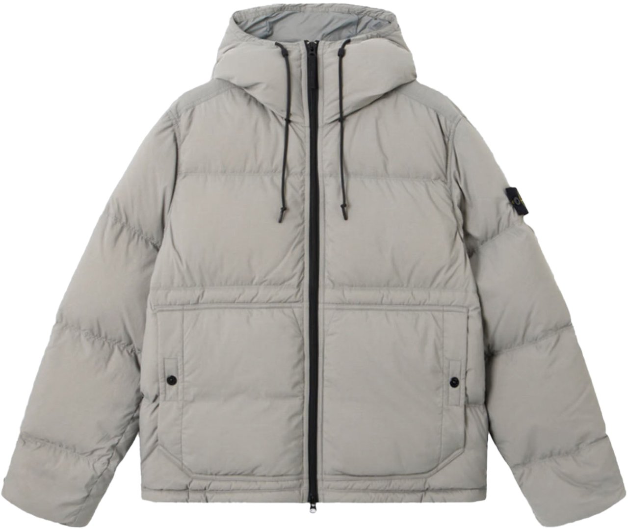 Stone Island MATT RIPSTOP CORDURA® ADVANCED FABRICS SHORT PARKA CEMENT Grijs