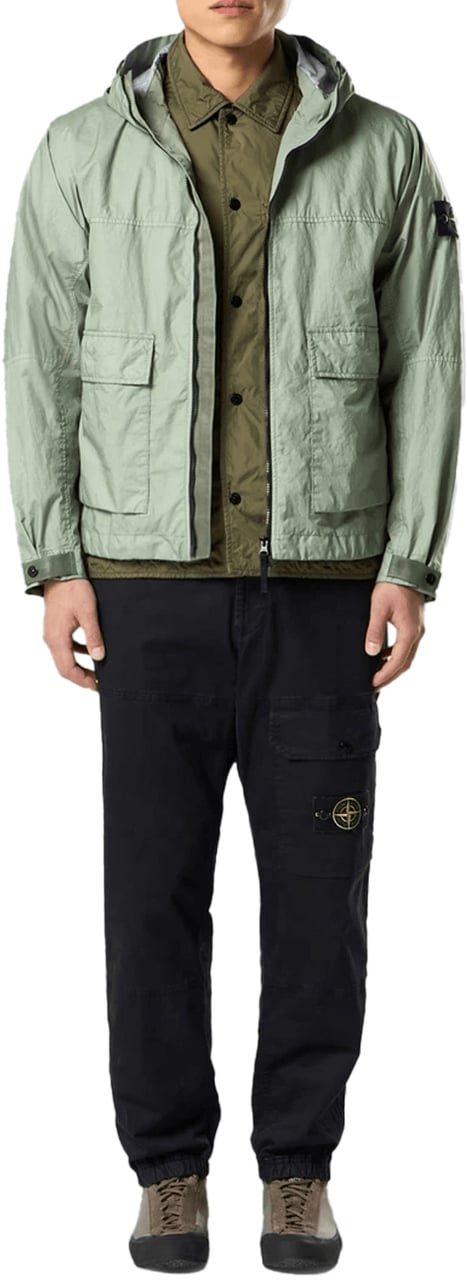 Stone Island MEMBRANA 3L TC KORTE PARKA SAGE Lime