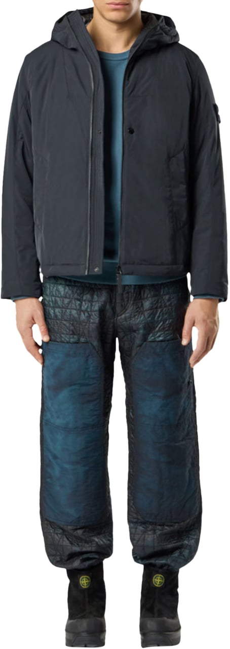 Stone Island MICRO TWILL JACKET BLACK Zwart