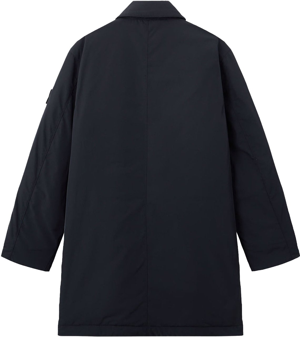Stone Island MICRO TWILL LONG COAT BLACK Zwart