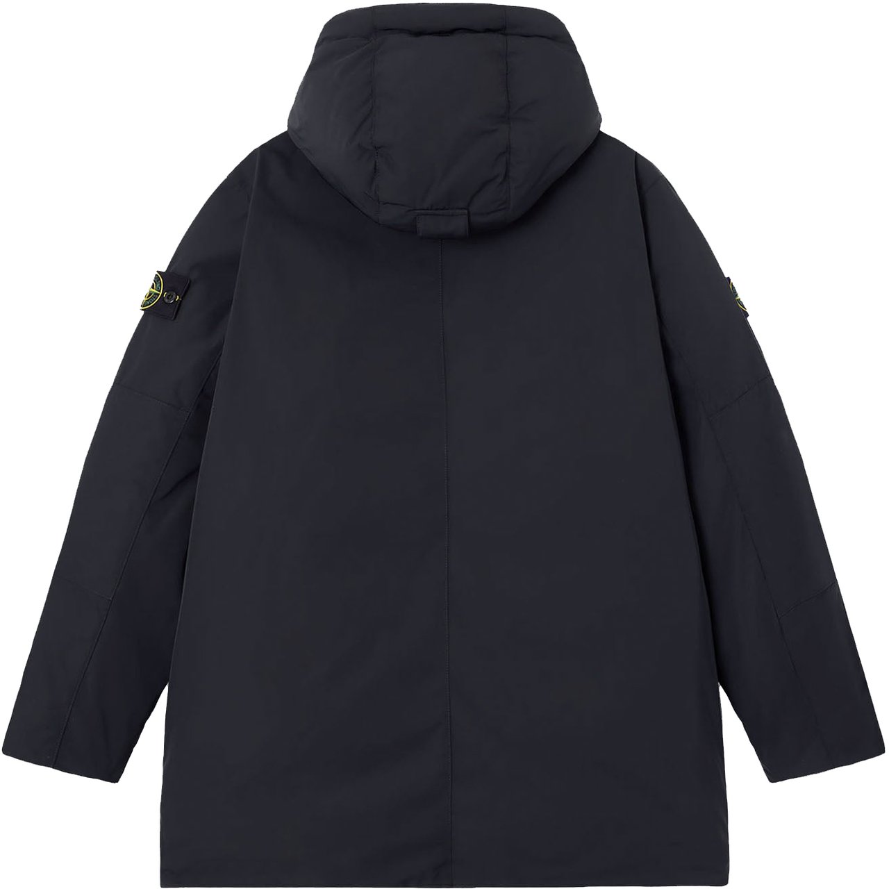 Stone Island MICRO TWILL LONG PARKA BLACK Zwart