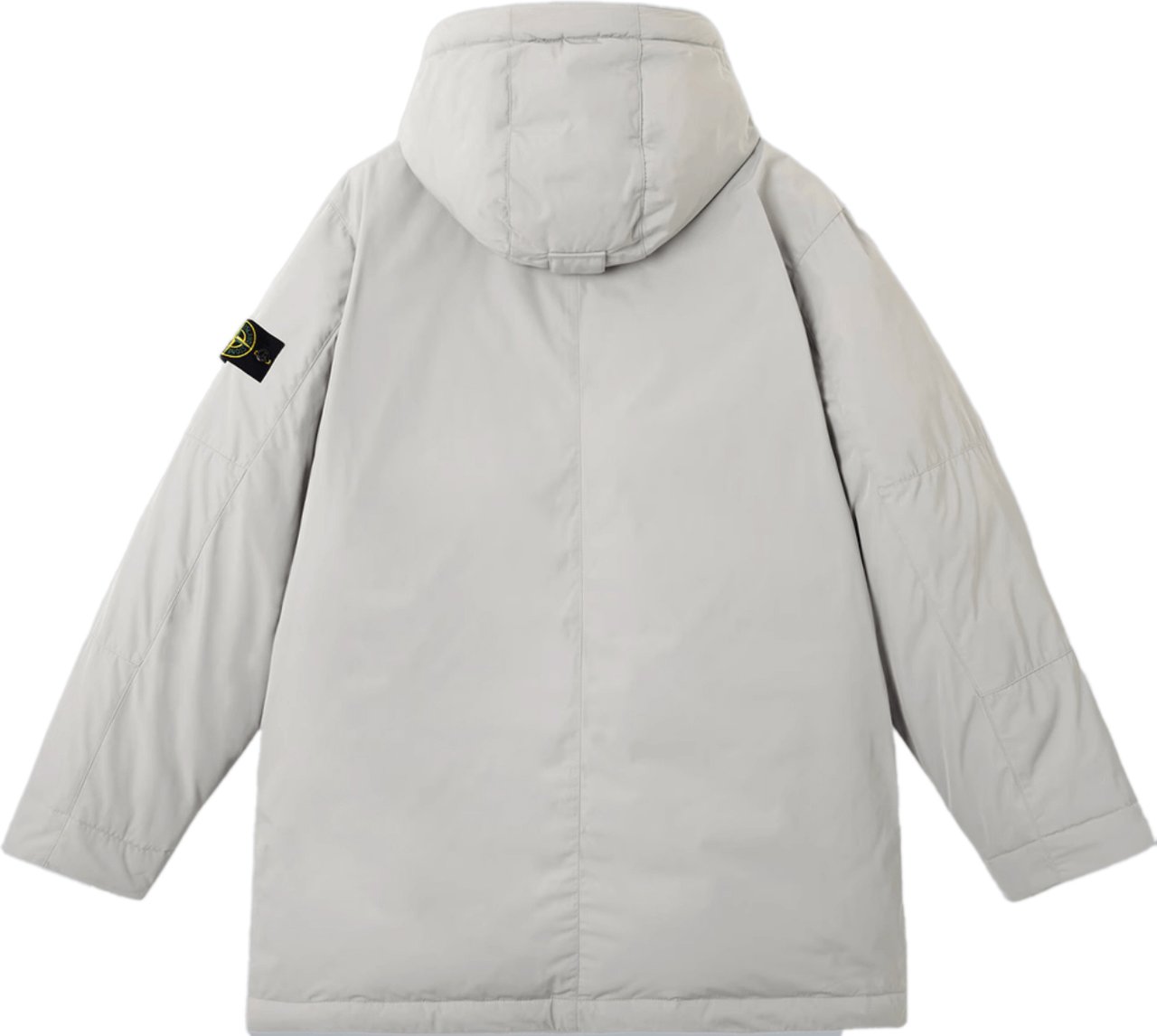 Stone Island MICRO TWILL LONG PARKA PEARL GREY Grijs