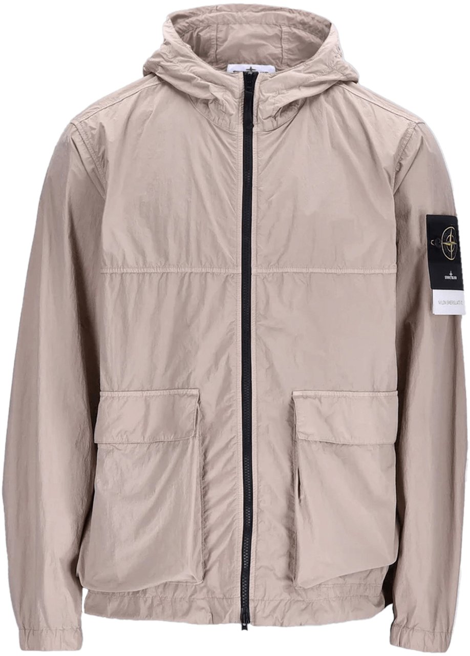 Stone Island NYLON SMERIGLIATO-TC KORTE PARKA WOESTIJNZAND Beige