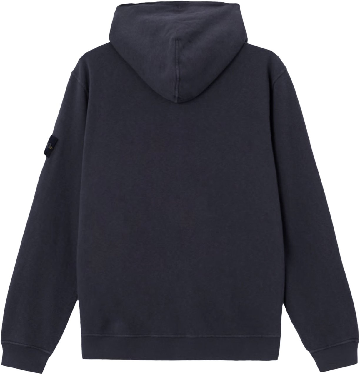 Stone Island OLD' EFFECT MALFILÉ FLEECE HOODIE SWEATER NAVY BLUE Blauw
